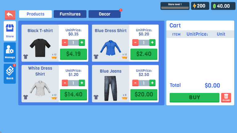 服装店模拟器3D