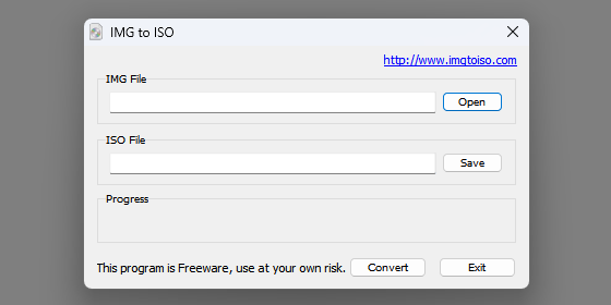 IMG to ISO