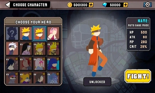 火柴人忍者格斗游戏