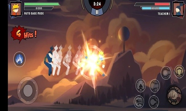 火柴人忍者格斗游戏