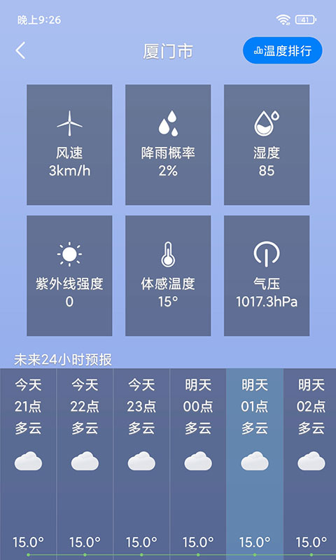 桌面天气预报安卓版