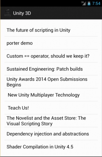 unity 手机版