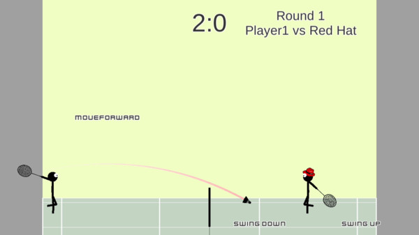 火柴人打羽毛球(Stickman Badminton)
