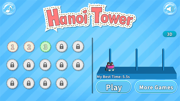 汉诺塔(hanoigame)