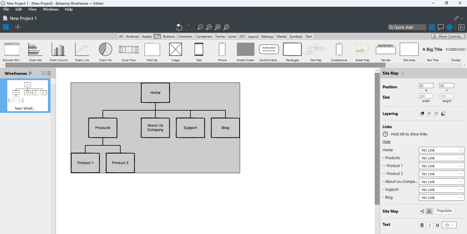 Balsamiq Wireframes