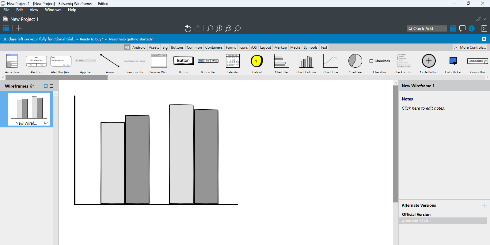 Balsamiq Wireframes