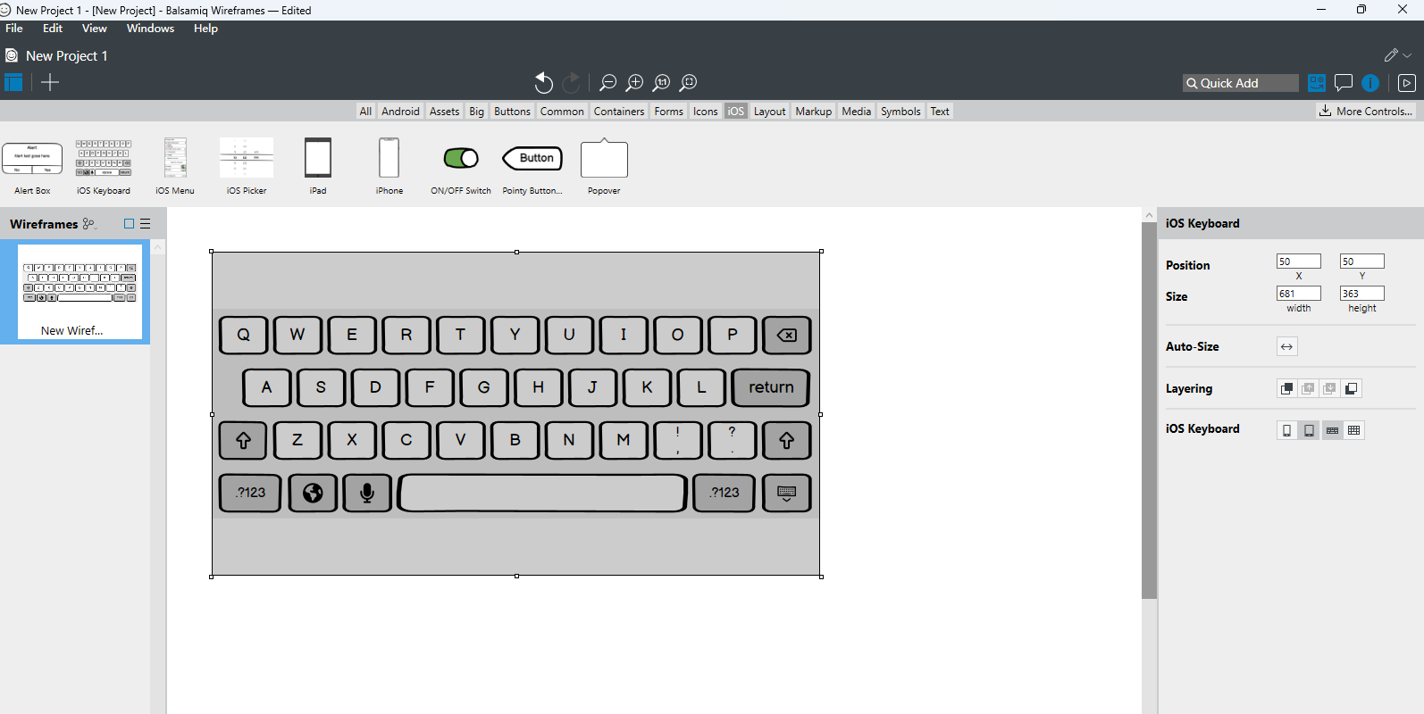 Balsamiq Wireframes