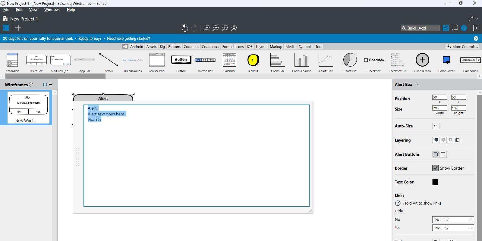 Balsamiq Wireframes