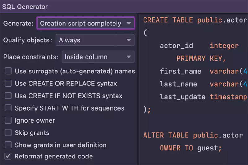 JetBrains DataGrip