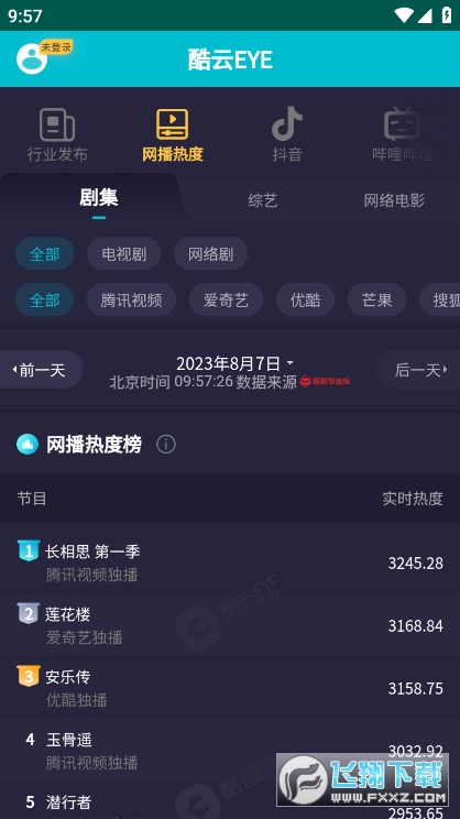 酷云eye收视数据手机版