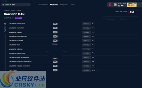 人类黎明十三项修改器