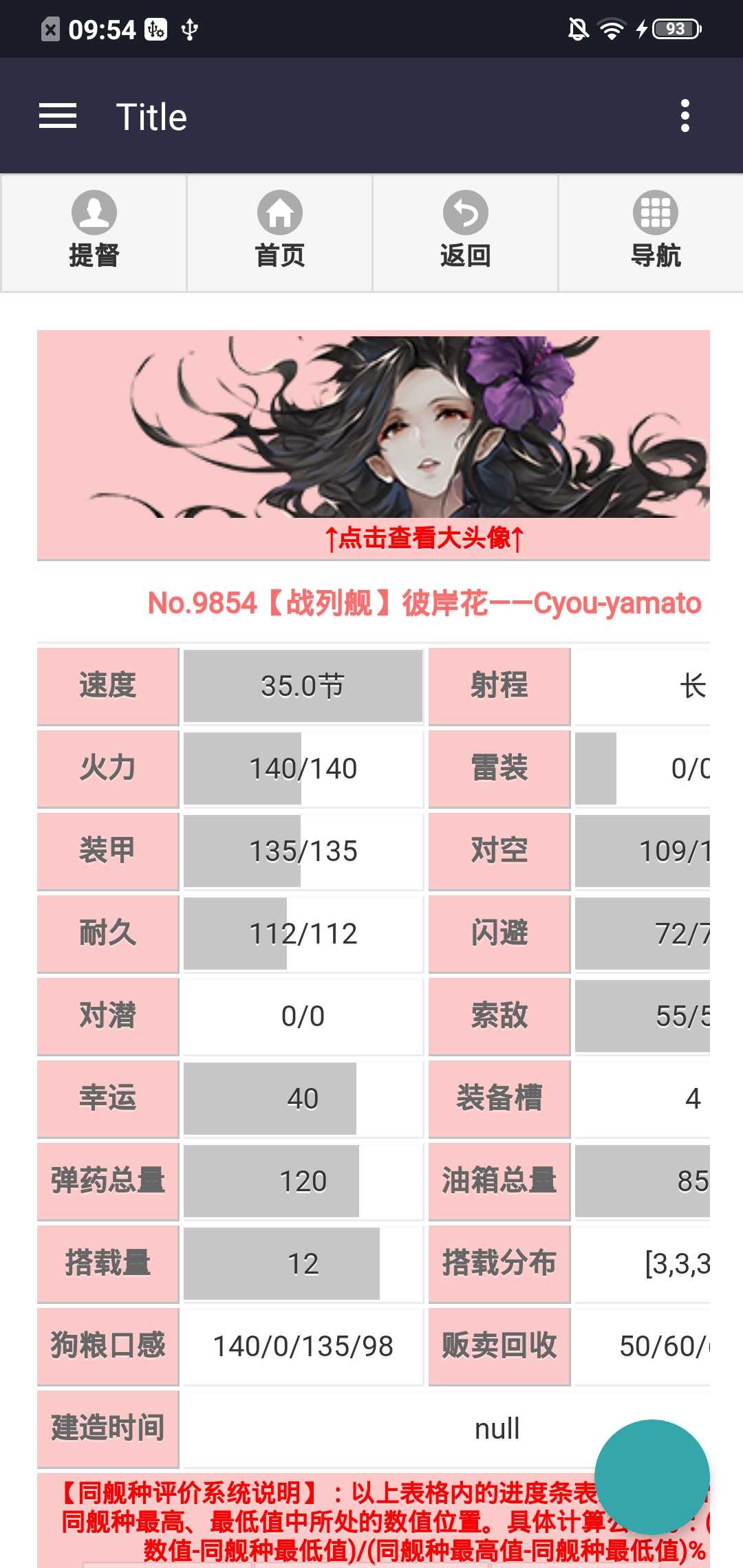 舰少资料库(血统鉴定器)