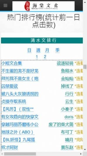 海棠文学城小说网-无弹窗免费网络小说阅读最新