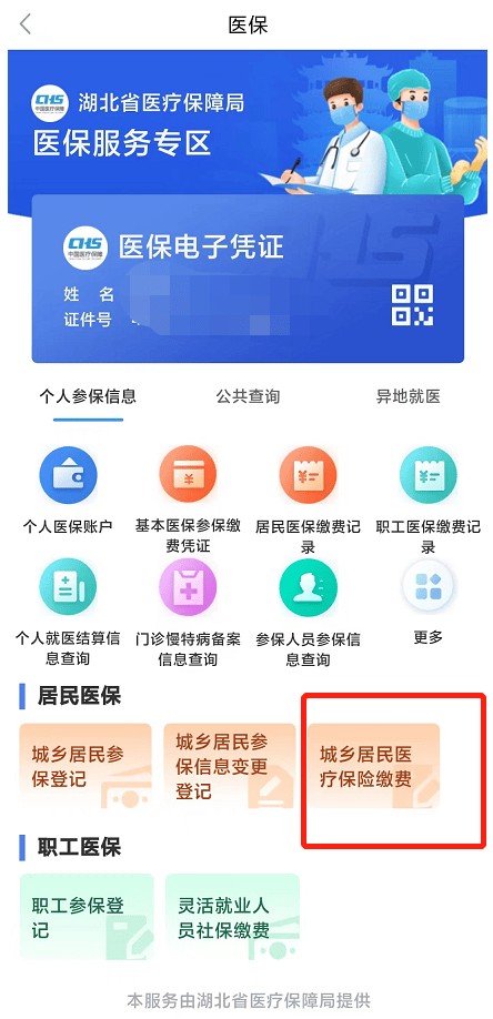 鄂汇办代缴医保怎么操作