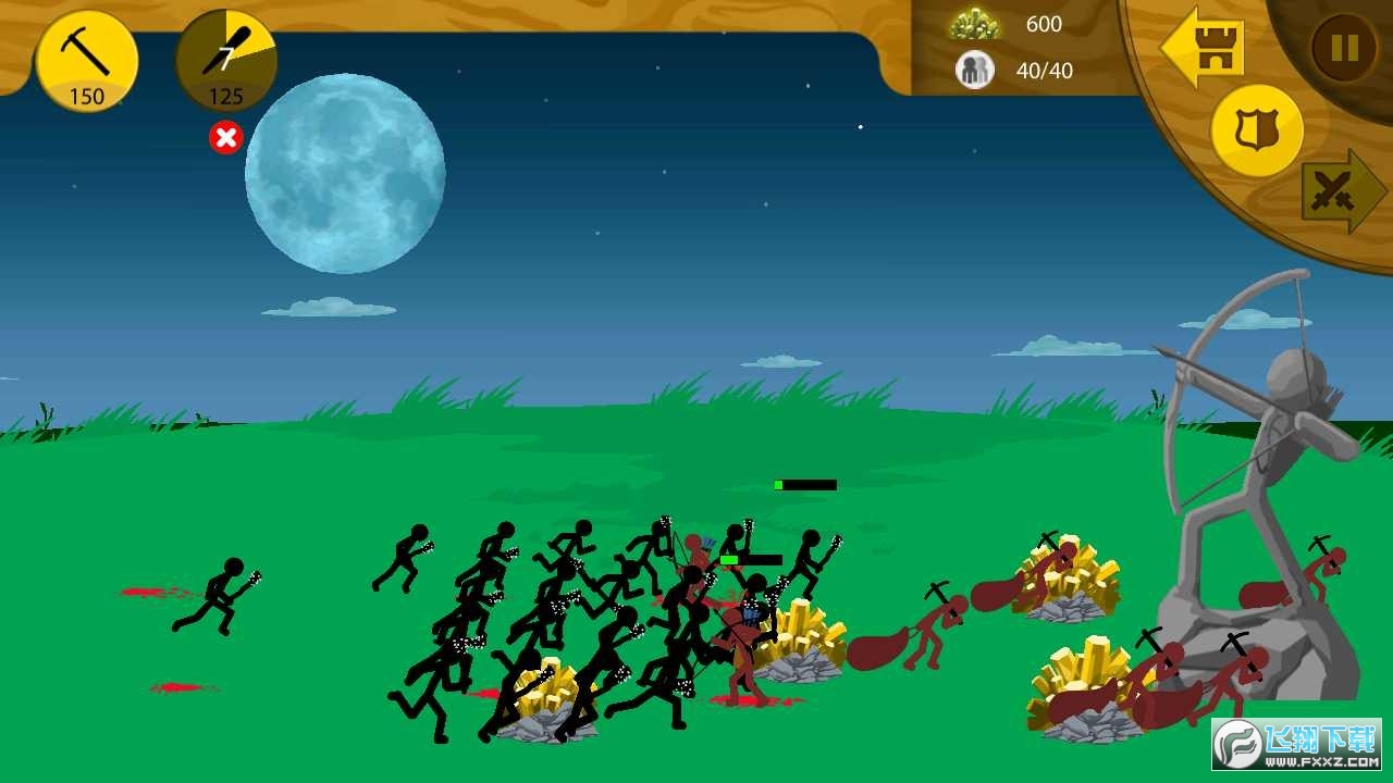 火柴人战争破解版无限钻石无限金币版