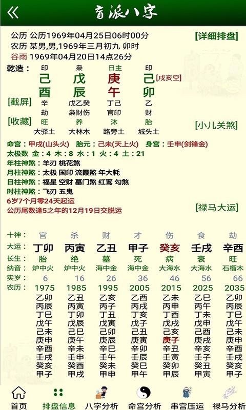 盲派八字