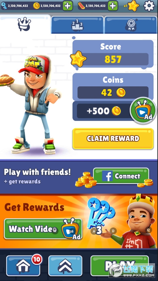 Subway Surf破解版下载无限金币钥匙英文版