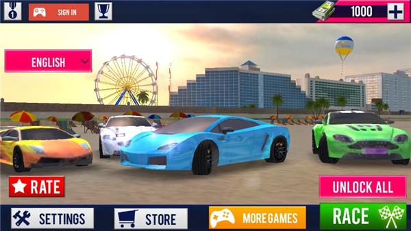 DeltonaBeachRacing:CarRace