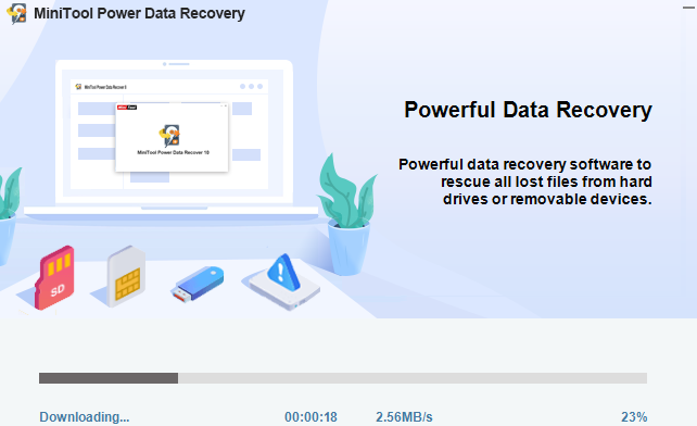 MiniTool Power Data Recovery主界面