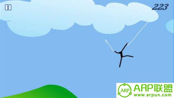 空中绳索火柴人