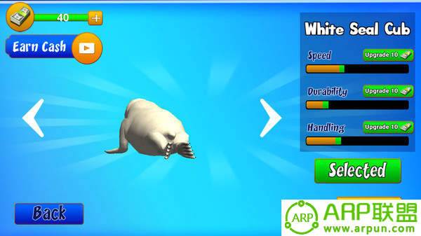 北极动物冻水滑块