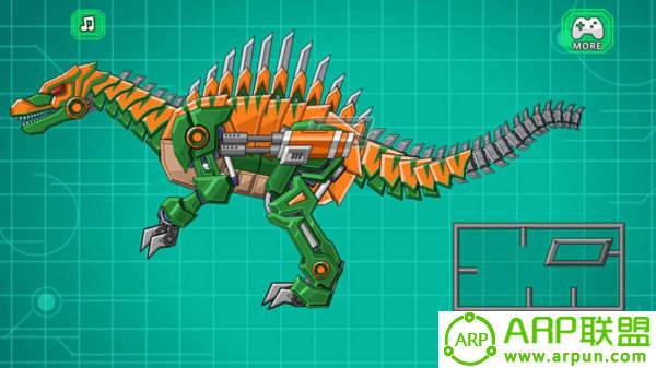 机器棘龙组装机器恐龙大战