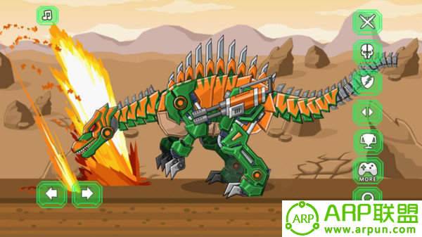 机器棘龙组装机器恐龙大战