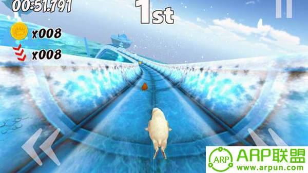 北极动物冻水滑块