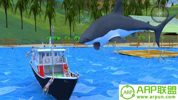 饥饿的鲨鱼袭击