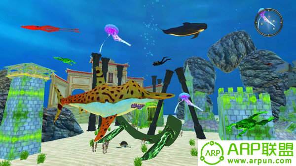 饥饿的鲨鱼袭击