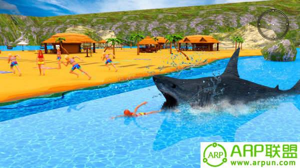 饥饿的鲨鱼袭击